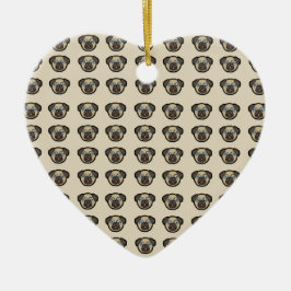 Oodles von Möpsen Keramik Ornament