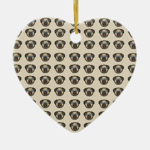 Oodles von Möpsen Keramik Ornament
