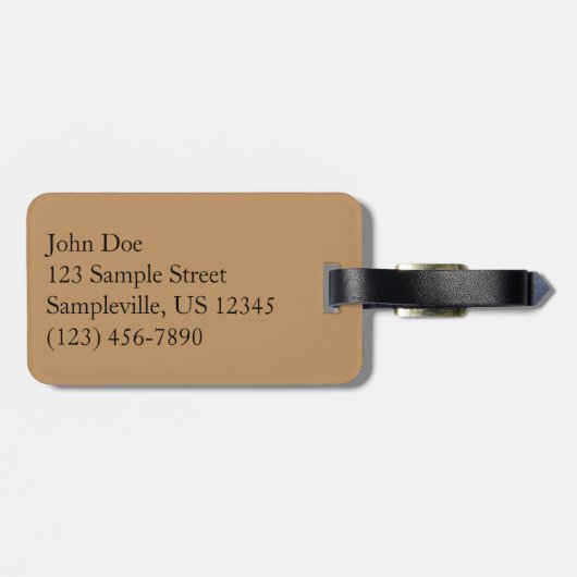 Oodles von Snickerdoodles Gepäckanhänger (Rückseite horizontal)