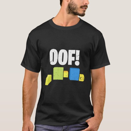 Oof Blox Noob Gamer T-Shirt (Vorderseite)