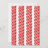 Oof Roblox Funny Meme Red White Horse Einladung (Rückseite)