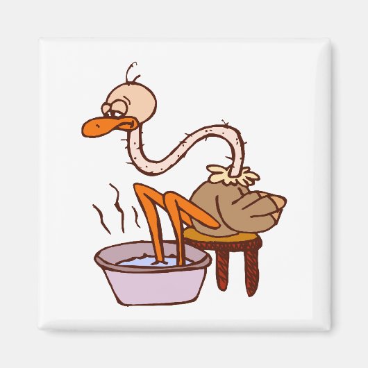 Oogie Ostrich Magnet (Vorne)