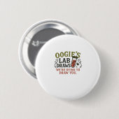 Oogie�s Lab Draws � Lustiger Halloween Phlebotomis Button (Vorne & Hinten)