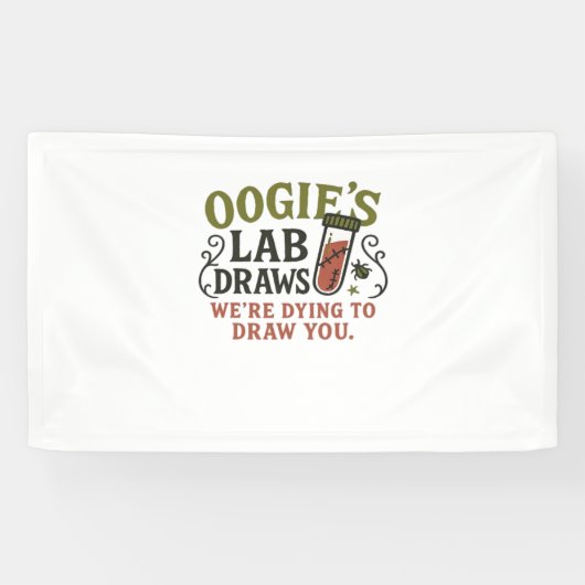 Oogie's Labrador Zeichne - Funny Halloween Phlebot Banner (Horizontal)
