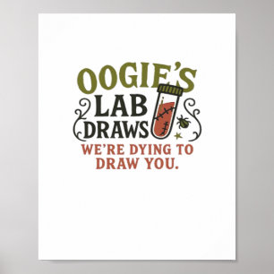 Oogie's Labrador Zeichne - Funny Halloween Phlebot Poster