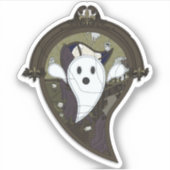 Ooh der Ghost-Contour-Sticker Aufkleber (Vorderseite)