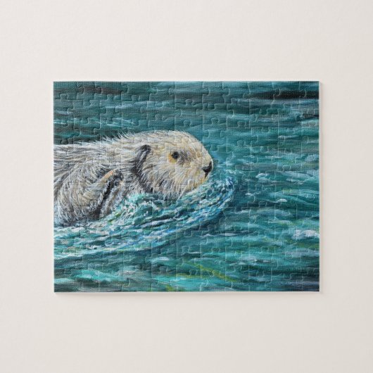 Ooh Goody Lunchtime Sea Otter Malerei Puzzle (Horizontal)