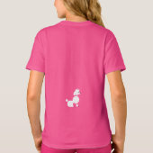 Ooh La Eiffel Tower, Poodle und Girl T-Shirt (Rückseite)