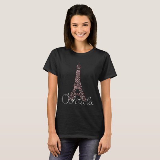 Ooh la Eiffel Tower T-Shirt (Vorne ganz)