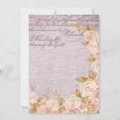 Ooh La French Floral Paris Café Party Einladung (Rückseite)