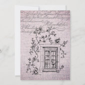 Ooh La French Floral Paris Party Einladung (Rückseite)