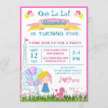 Ooh La La! Französisch Mädchen & Pink Poodle Gebur