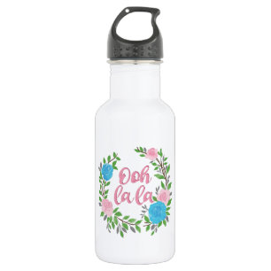 Ooh La La - französische Begriffe Edelstahlflasche