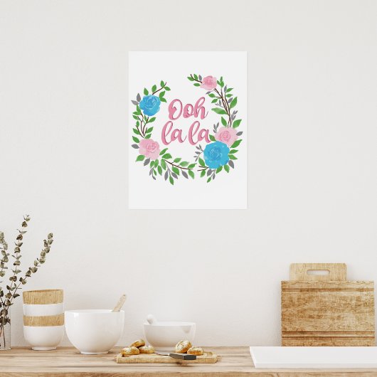 Ooh La La - französische Begriffe Poster (Küche)