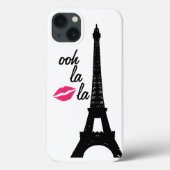 Ooh la la la! Eiffel Tower iPhone Case (Rückseite)