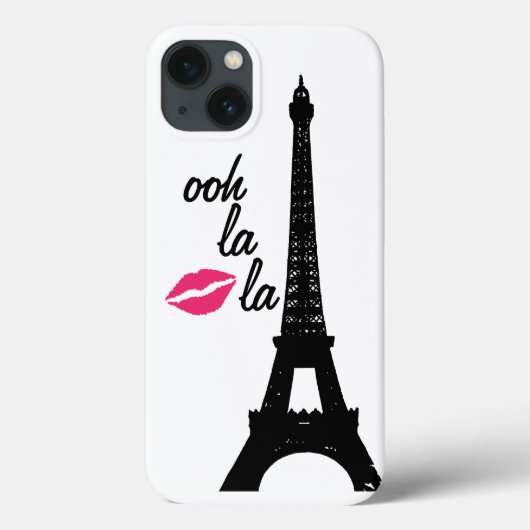 Ooh la la la! Eiffel Tower iPhone Case (Rückseite)