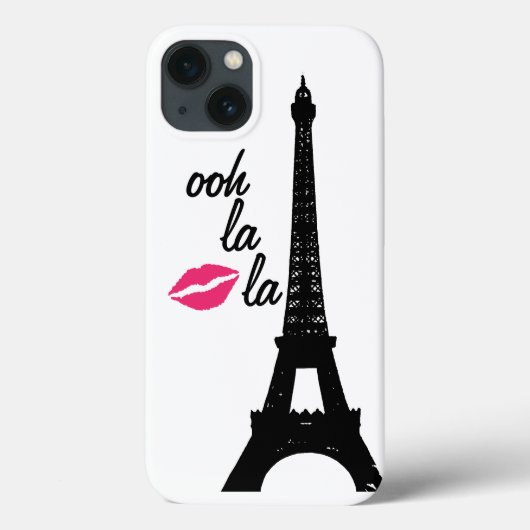 Ooh la la la! Eiffel Tower iPhone Case (Rückseite)