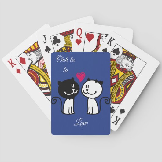 Ooh la la Liebe Spielkarten (Rückseite)