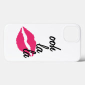 Ooh la la! mit einem Kiss iPhone Case (Rückseite (Horizontal))