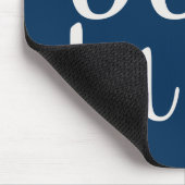Ooh La La Navy Mousepad (Ecke)