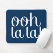 Ooh La La Navy Mousepad (Mit Mouse)