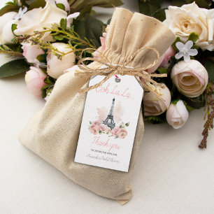 Ooh La La Pariser Französische Florale Hochzeitsdu Geschenkanhänger
