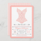 Ooh La-La-Rosa-Wäsche-Party Einladung (Vorne/Hinten)