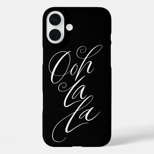 Ooh La La - Sinnliche Beglaubigung Luxus Schwarz Case-Mate iPhone Hülle (Rückseite)