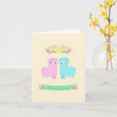 Ooh La-Lama-Karten Karte (Gelbe Blume)