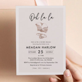 Ooh La Lingerie Brautparty Dusche Einladung