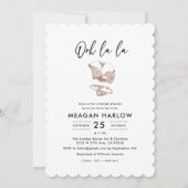 Ooh La Lingerie Brautparty Hen Party Einladung (Vorderseite)