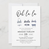 Ooh La Lingerie Dusche Junggeselinnen-Abschied Einladung (Vorderseite)