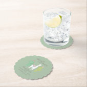 Ooh La Llama Baby Dusche niedlicher Junge Untersetzer (Vor Ort)