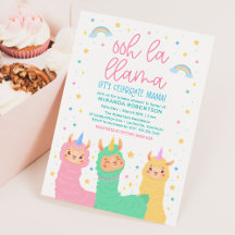 Ooh La Llama Rainbow and Stars Baby Dusche