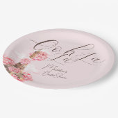 Ooh La Paris Brautparty Pappteller (Schrägansicht)