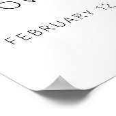 Ooh La Paris Brautparty Willkommen Poster (Ecke)