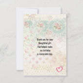 Ooh La Paris Eiffel Tower Vielen Dank Dankeskarte (Rückseite)