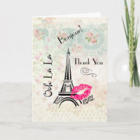 Ooh La Paris Eiffel Tower Vielen Dank