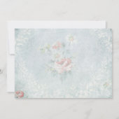 Ooh La Paris Eiffel Tower Wedite Einladung (Rückseite)