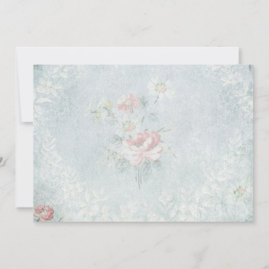 Ooh La Paris Eiffel Tower Wedite Einladung (Rückseite)