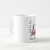 Ooh La Paris Eiffelturm mit rosa Lippen Kaffeetasse (Vorderseite Links)