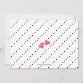 Ooh la Paris Eiffelturm Rosa und Schwarzes Party Einladung (Rückseite)