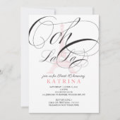 Ooh La Paris Frankreich Süß 16 Einladung (Vorderseite)