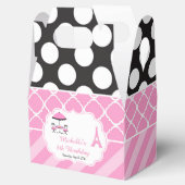 Ooh la Paris Tea Birthday Party Danke Geschenkschachtel (Geöffnet)