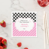 Ooh la Paris Tea Birthday Serviette (Beispiel)