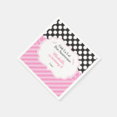 Ooh la Paris Tea Birthday Serviette (Ecke)