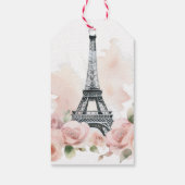 Ooh La Pariser Brautparty Geschenkanhänger (Rückseite)