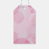 Ooh La Pink Gold Paris Eiffelturm Bokeh Geschenkanhänger (Rückseite)