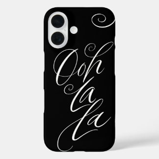 Ooh La - Sinnliche Buchstaben sexy Black iPhone 16 Hülle