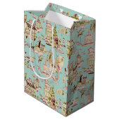 Ooh La Sugarplum Mittlere Geschenktüte (Rückseite Schrägansicht)